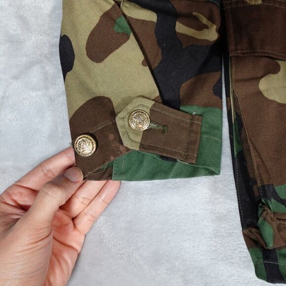 Apolinar 1948 Camo Army Field Jacket Mens Small Tall Fit Custom Logo - Picture 2 of 13